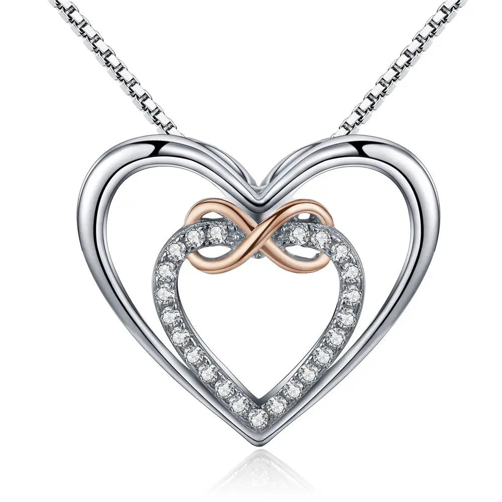 925 Sterling Silver European Simple CZ Ear Buckles Heart Hoop Earrings for Women Wedding Gift Minimalism Jewelry E737