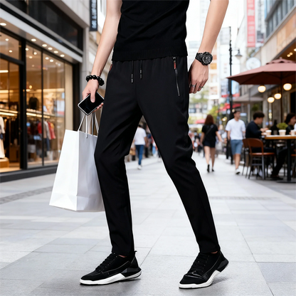 Elastic Waist Jogger Sweatpants Men Casual Classic Sport Men's Pants Quick Dry Straight Trousers Breathable Plus Size 4XL 5XL
