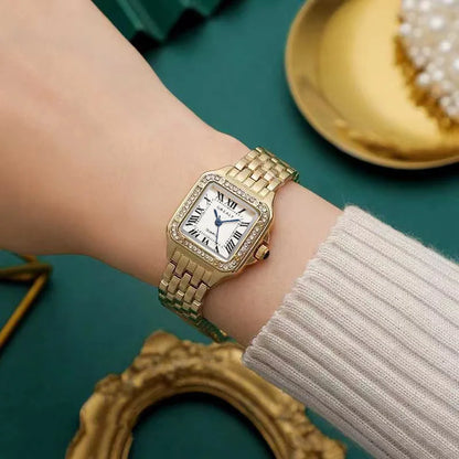 Women Watch Light Luxury Brand Stainless Steel Strap Ladies Business Quartz Watches Female Fashion Clock Watch