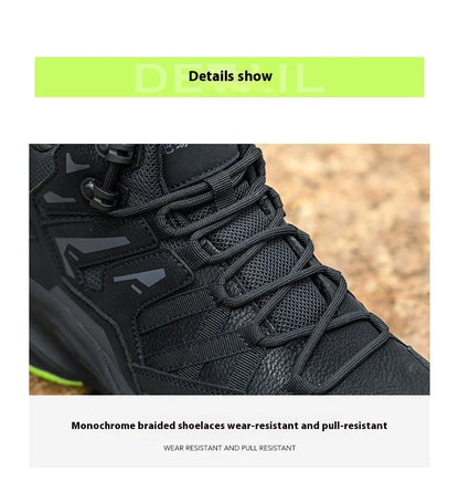 Steel Toe Kevlar-Midsole Safety Shoes Men Anti-Puncture Anti-Smash Non Slip Industrial Work Boots Protection Tactical Boots