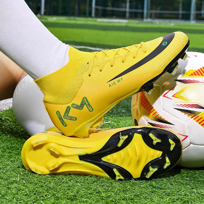 New Men Match Football Boots Ankle Non-Slip TF/FG Professional Soccer Shoes Boys Sneakers Comfortable Sports Shoes Unisex