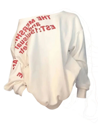 Y2k Sexy Oversize T shirt Women Streetwear Print Long sleeve Basic Top Lady Fall Winter Korean Fashion Oversized Tees Shirt