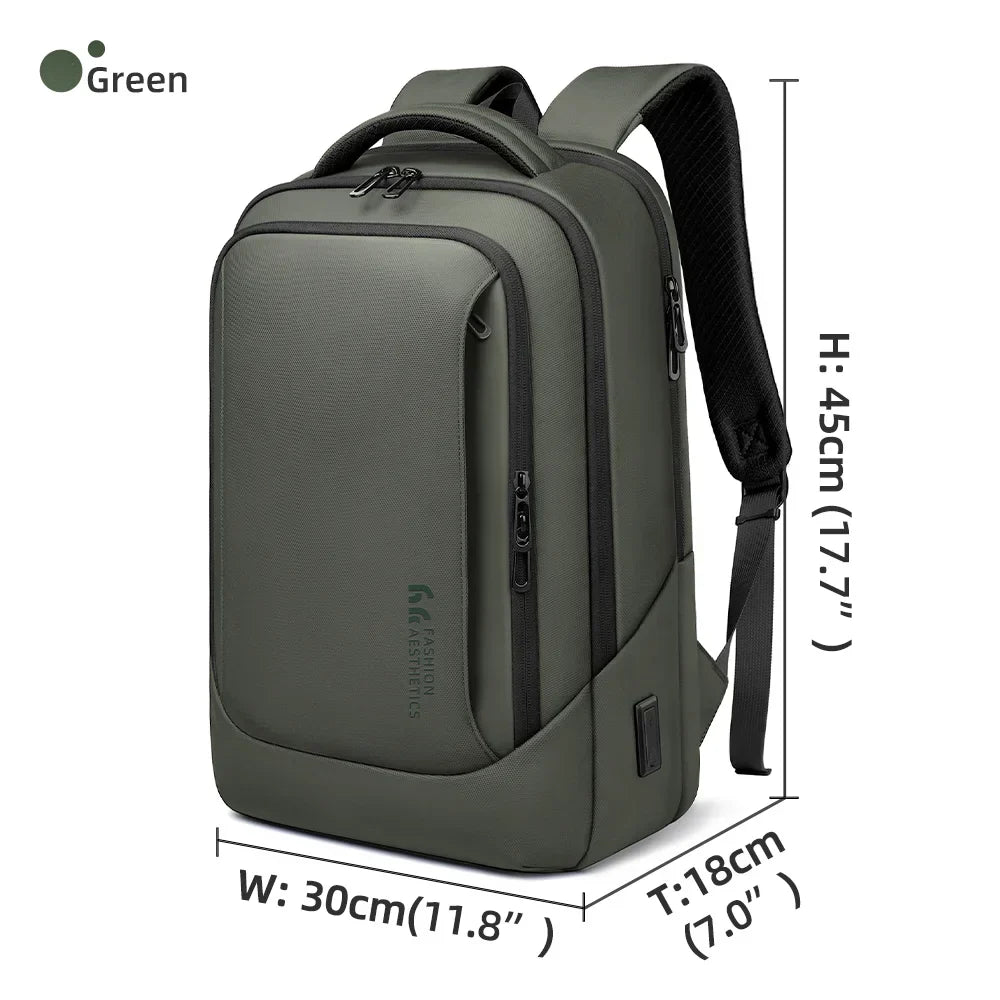 Men's Designer Laptop Bag Waterproof School Bags for College Boys Male Business Sports Travel Backpack Men With USB Charging