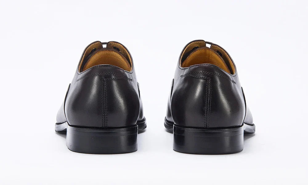 Leather Oxford Dress Shoes British Retro Formal Business Wedding Derby Shoes