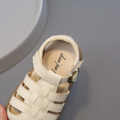 Baby Girls Sandals Summer Children Woven Princess Shoes Lightweight Infant Toddler Shoes Soft Sole Anti Slip Kids Beach Sandals