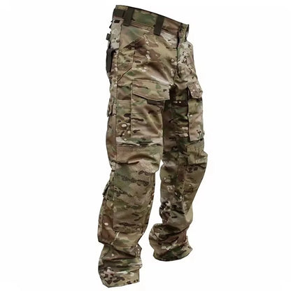 New Men Tactical Pants Quick Drying Multi-Pocket Cargo Pants Casual Tactical Trousers Wear-Resistant Work Traning Pant Loose