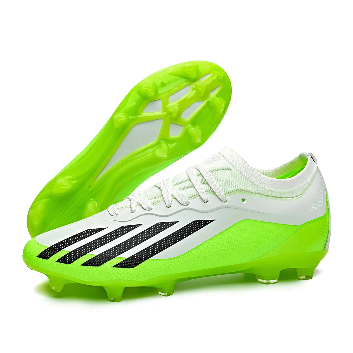 New Men Soccer Shoes Outdoor Football Boots Cleats Adult Training Boys Breathable Sport Long Spikes Non Slip Match Comfortable