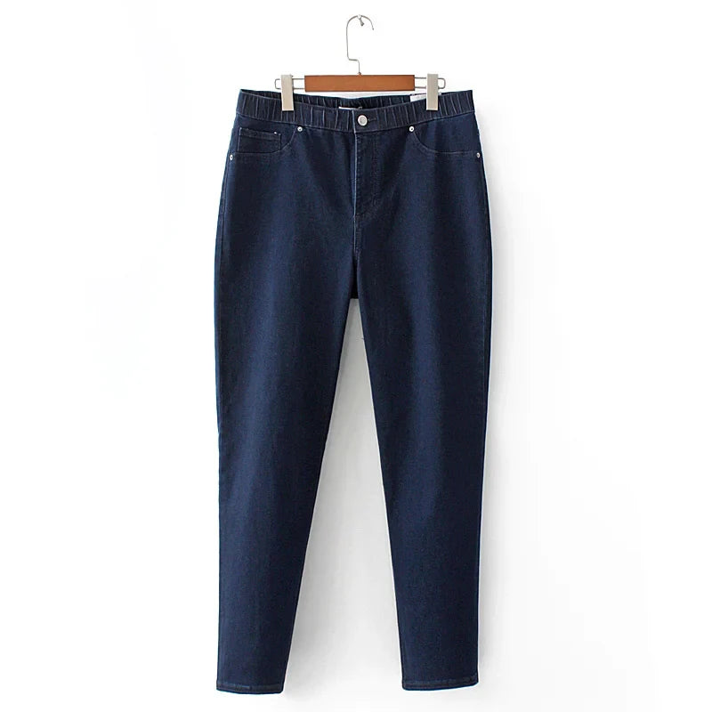 Women Oversize Denim Straight Pants