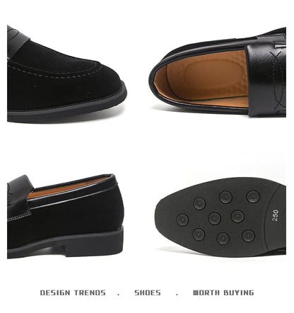 Men's Dress Shoes Classic Slip On Casual Business Loafers For Men High Quality Party Social Leather Shoes Man Formal Loafers