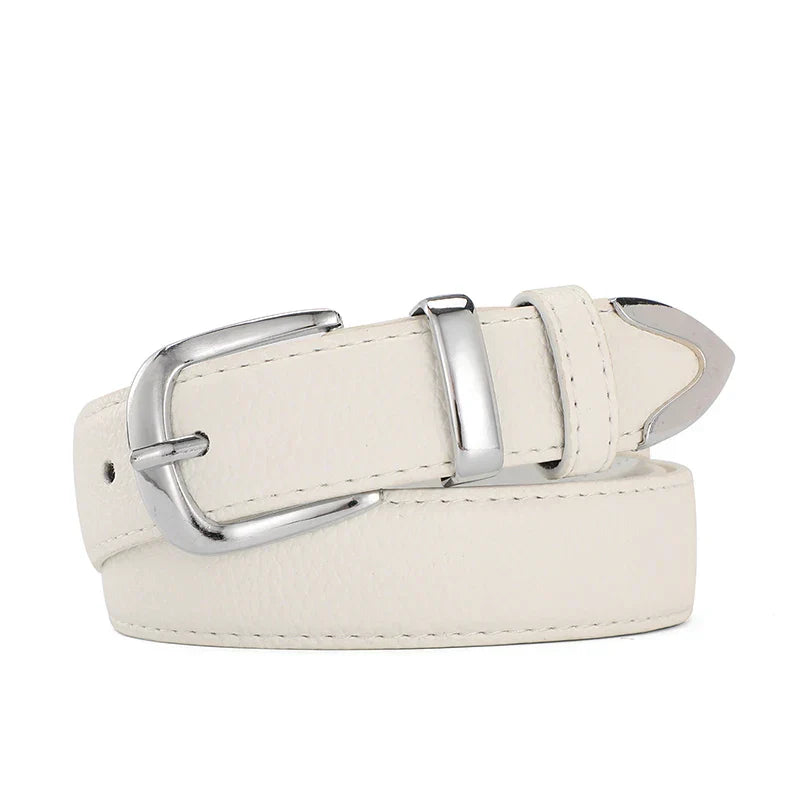 Women Leather Belts High Quality Fashion Best Matching Dress Jeans Belts for Lady Women's Dress Luxury Designer Brand LB2146