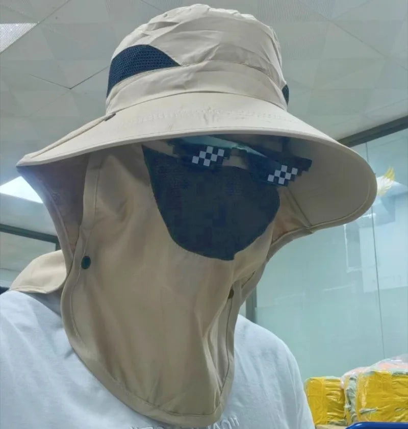 Sun Hats UV Protection Outdoor Hunting Fishing Cap for Men Women Hiking Camping