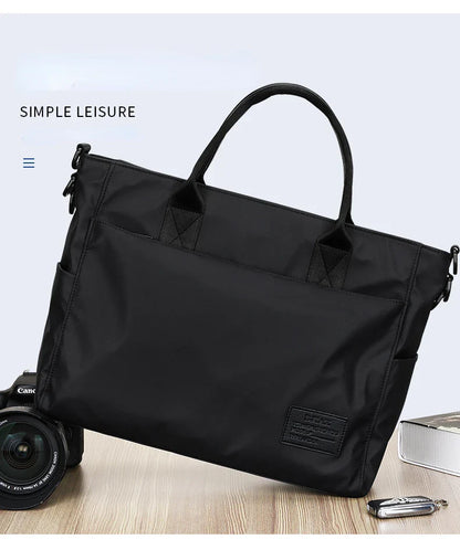 File Bag Carrying Briefcase Men's Business Bag Lawyer Office Computer Bag Horizontal Shoulder Crossbody Bag Men Bag