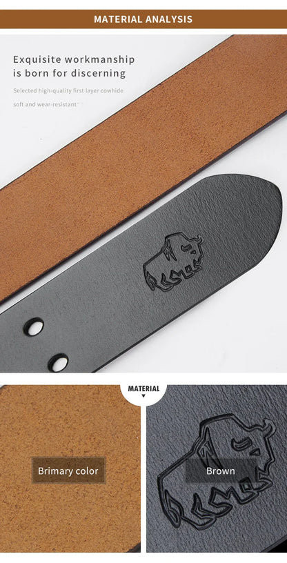 Men Belt Male High Quality Leather Belt Men Male Genuine Leather Strap Luxury Pin Buckle Fancy Vintage Jeans Free Shipping