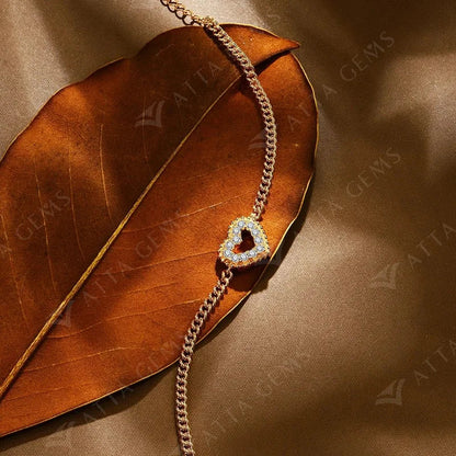 2024 Luxury Bracelets D VVS1 Moissanite Diamond 0.42 CTW for Women Heart Shape S925 Sterling Silver Birthday Party Gift