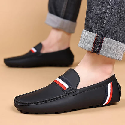 Men Shoes Slip on Loafers Mens Business Office Shoes Classic PU Leather Men's Loafer Shoes Casual Men Driving Shoes Men's Shoes