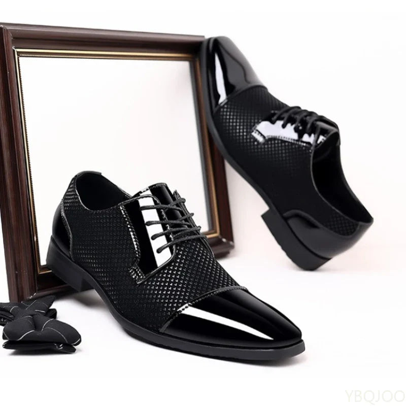Large Size Fashionable Men's Office Formal Shoes, Low Cut Daily Comfortable Pointed Multifunctional Men's Wedding Shoes 2026