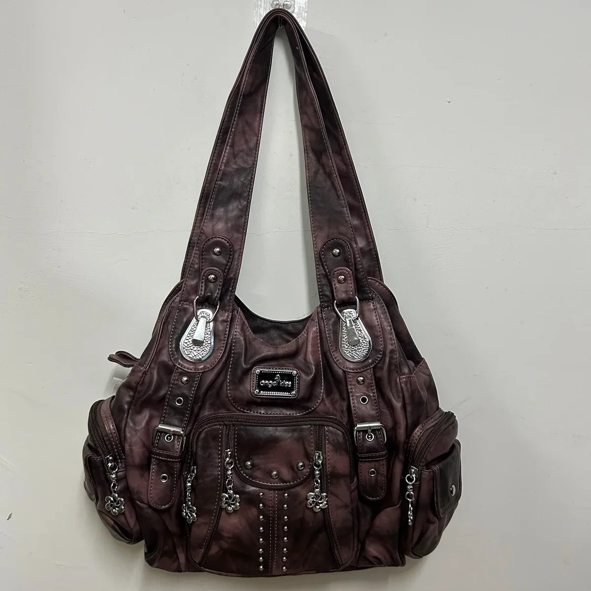 Vintage Bag Women Fashion Handbags PU Leather Shoulder Bags Female Satchel Big-capacity Shoulder Purse Bag bolsa feminina