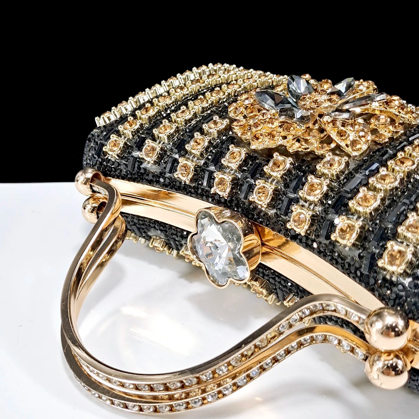 Italian Design Rhinestone-encrusted Ladies Party Women Shoes And Bag  Nigeria Gold Mini Bag Women High Heels