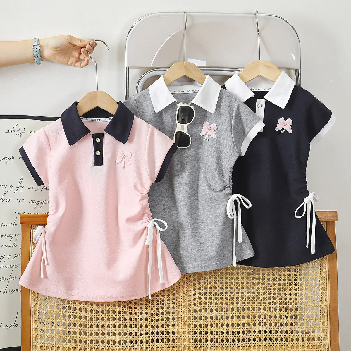 Girls Dresses Summer New Children Polo Shirts Dress For Baby Casual Clothes Kids Sports Costume Dress Outfits Girls
