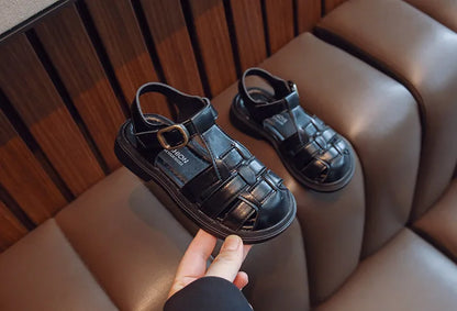 2025  New Summer Princess Sandals For Women's Kids Soft Sole Roma Single Shoes Children's Fashionable Outdoor Footwear