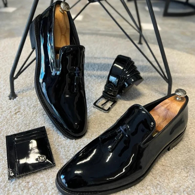 Men's Wedding Party Loafers – Elegant Slip-On Formal Dress Shoes