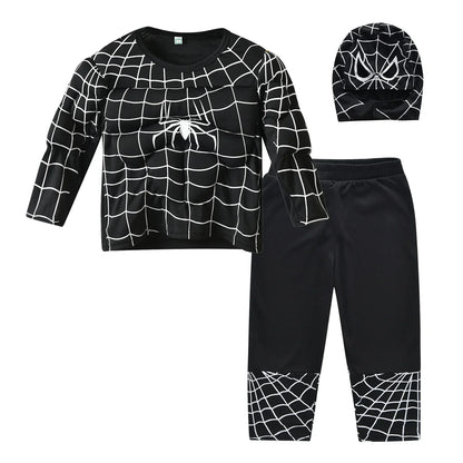 Hero Hulk Captain America Cosplay Costume Boy Kids Clothes Spiderman Muscle Suit Halloween Carnival Birthday Party