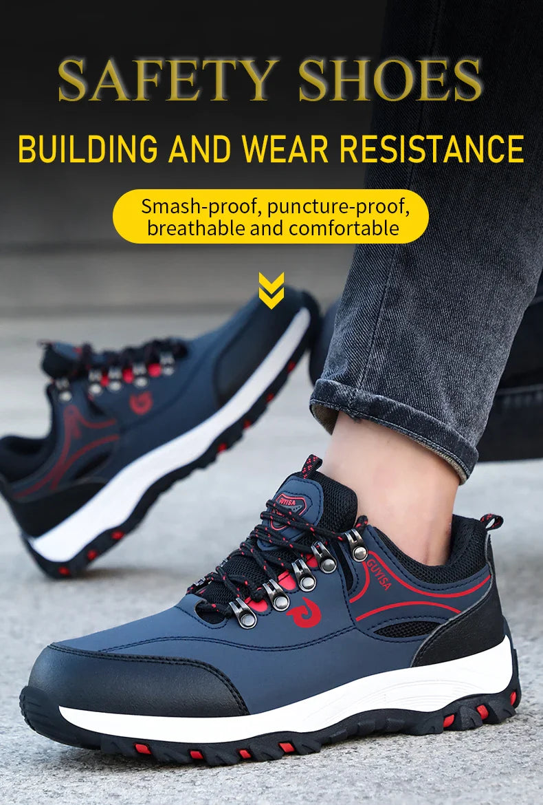 Men's work shoes hiking series for all four seasons with low top