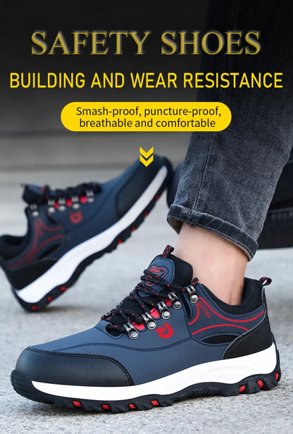 Men's work shoes hiking series for all four seasons with low top