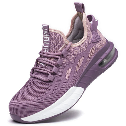 Women Safety Shoes For Work Safety Boots Breathable Steel Toe Puncture Proof Sport Work Sneakers Construction Tactical Boots