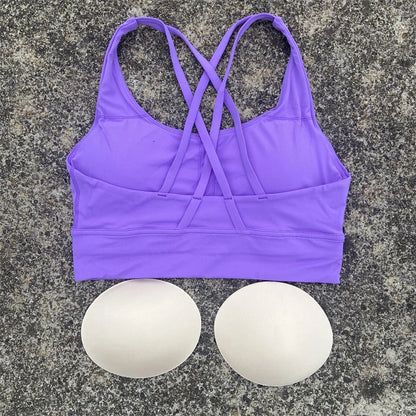 Yoga Shorts Set Gym Sports Set Women Workout Clothes 2 Piece Fitness Suit Cross Straps Bra High Waist Shorts Running Tracksuit