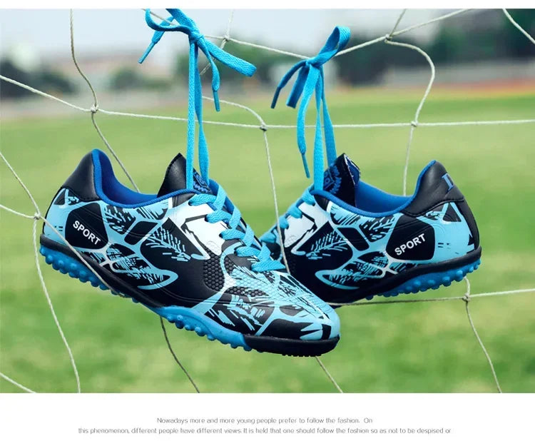 Children Soccer Shoes Sports Society Field Boy Football Shoes Futsal Fast Indoor Sneaker Original Ankle Cleats Football Boots