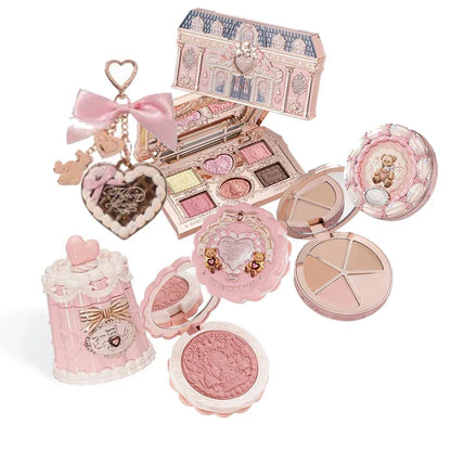 Flower Knows Makeup Set Sweetie Bear Gift Kit Setting Powder Long Lasting Concealer Palette Matte Blush Lipstick Pressed Powder