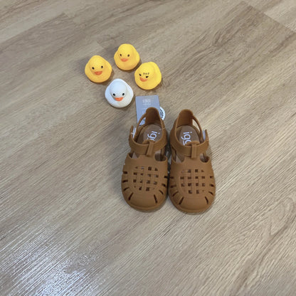 Boys Girls' Solid Color Casual Baotou Roman Sandals Baby Kids Jelly Beach Shoes Children's Soft Sole Non-slip Sandals SO125