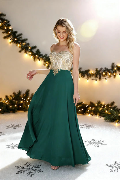 A-line Sweetheart Lace Christmas Party Dress Elegant Backless Long  Chiffon Beaded Evening Dresses Formal Prom Wedding Party Gow