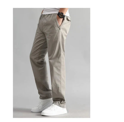 Explosions men's overalls casual pants cotton loose summer thin fashion long pants men's pants.