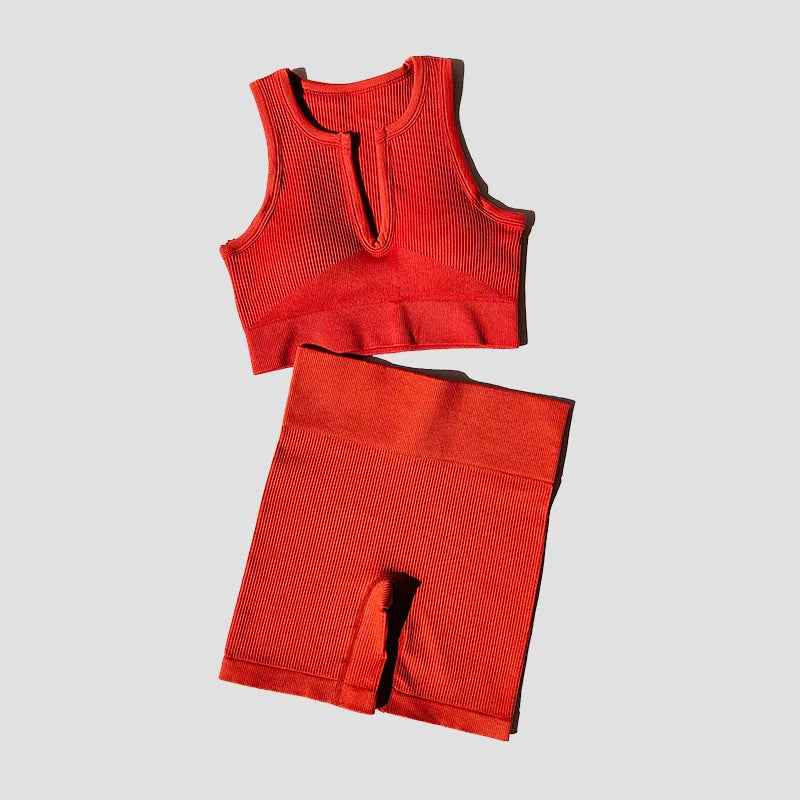 2/4/6PCS Seamless Women Yoga Set Workout Sportswear Fitness Bra Sport Pants Gym Clothing High Waist Leggings Shorts Sports Suits