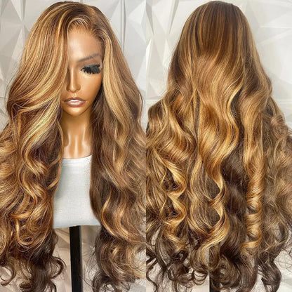 360 HD Lace Frontal Wigs 4/27 Highlight Wig Body Wave 13×6 13X4 Lace Front Wigs For Women Human Hair Loose Wave Virgin Brazilian