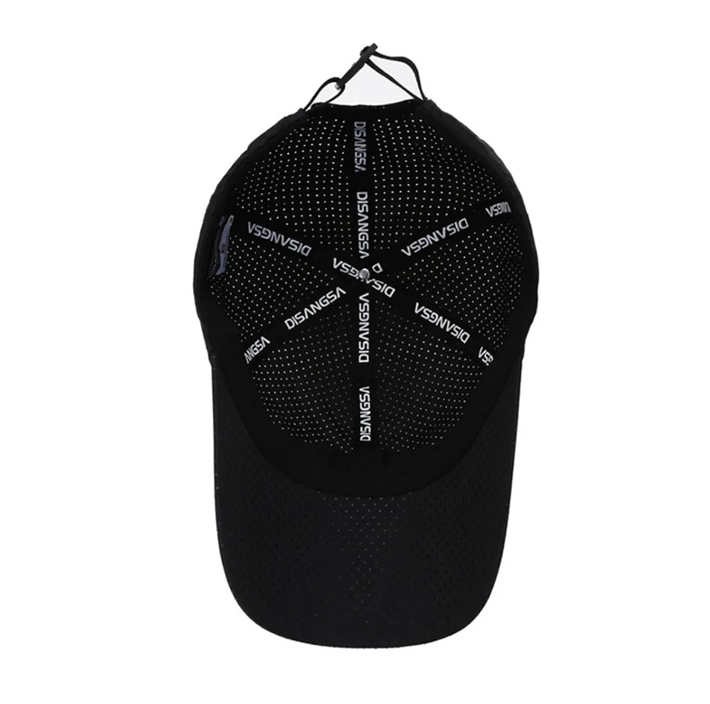 Men Women Mesh Moisture-Waging Quick Dry Baseball Cap Male Summer Female Originality Adjustable Breathable Sun Visor Fishing Hat