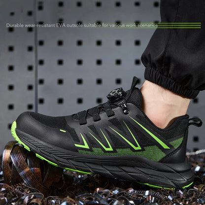 Fashion Safety Shoes Men Steel Toe Work Shoes Anti-smash Anti-puncture protection Construction Functional Shoes Men Work Boots