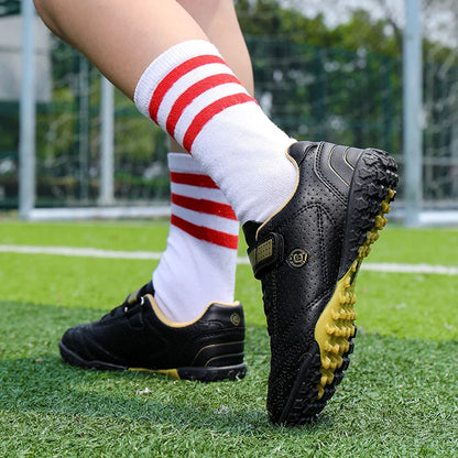 Children's Boys Low-Top Football Shoes Summer Breathable Sport Training Sneakers Outdoor Youth Turf Soccer Shoes