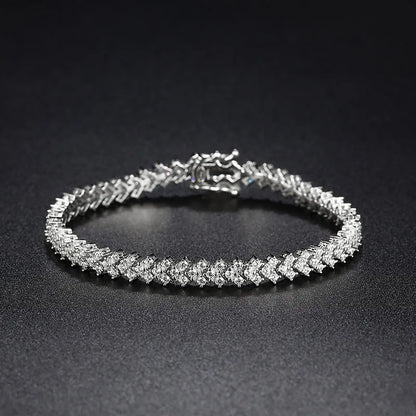 15-20CM 100% Real Moissanite Tennis Bracelets for Women Men's Hip Hop Sterling Silver 925 Chain Simulated Diamond Jewelry