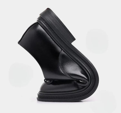 Black Round Toe Lace Up Men's Formal Shoes Spring Autumn Legitimate Leather Official 2025 Style Gentleman Trend Social Shoe Male