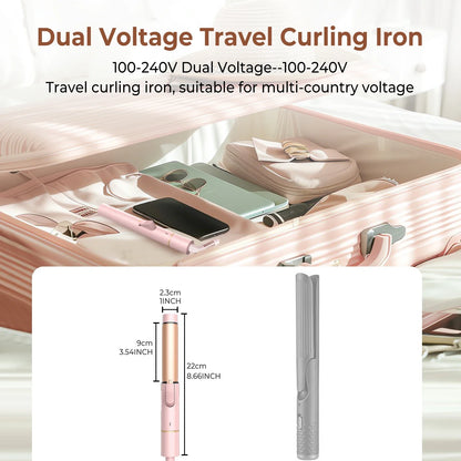 Electric Hair Curler for Women Professional Ceramic Curling Iron Adjustable Temperature Instant Heating Hair Styling Tool