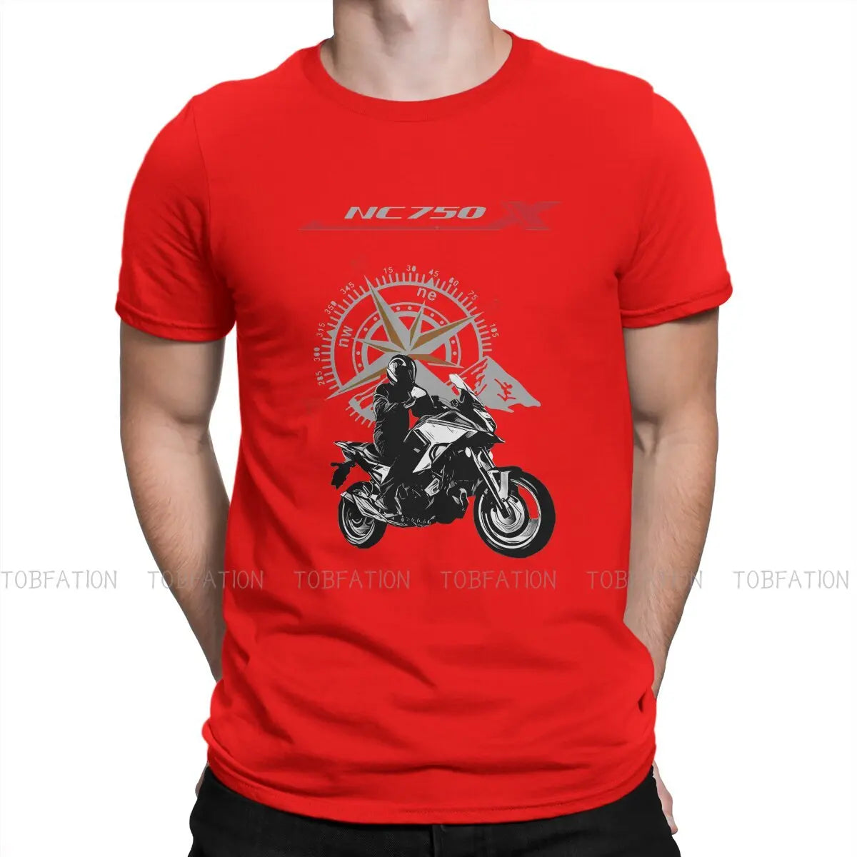 Adventure Motorcycle Tour T Shirt Vintage Grunge Large O-Neck TShirt Top sell  Harajuku Men's Clothes 