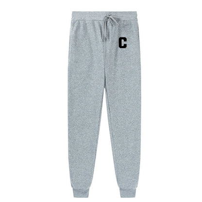 Unisex letter C print casual fashion versatile sports pants gym sports pants jogging sports pants running sports pants