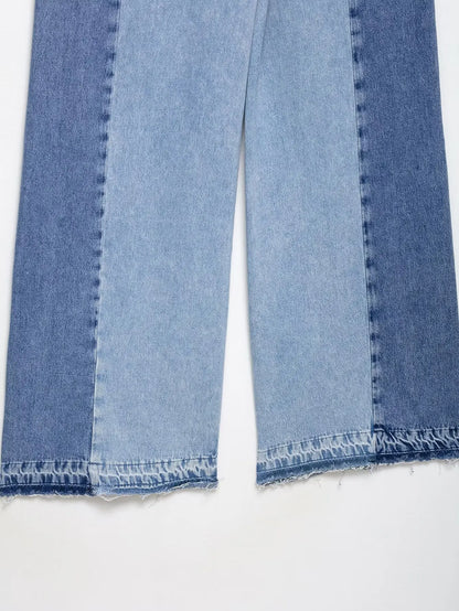 Calça Jeans Vintage com Zíper Solta e Ampla