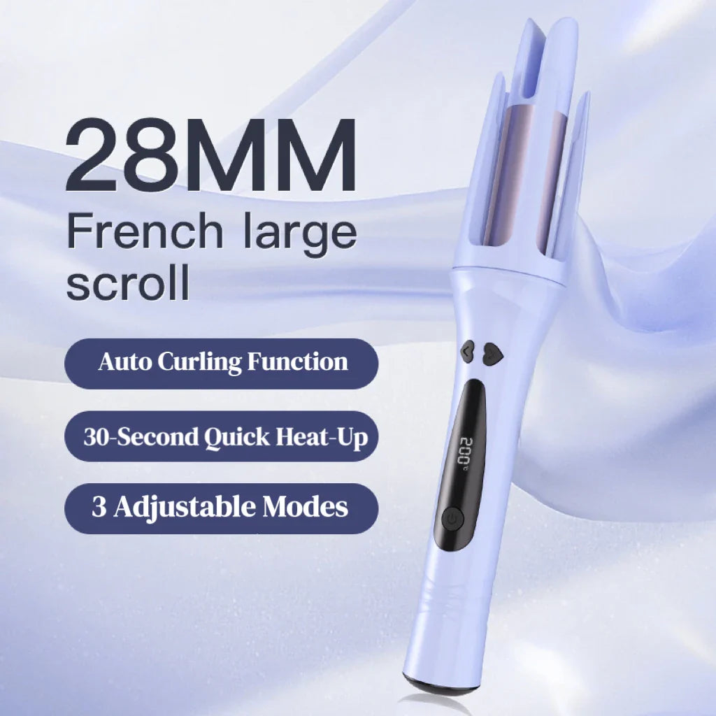 Fast Heating 28MM Auto Rotating Ceramic Hair Roller Professional Curling Iron Curling Wand Hair Waver