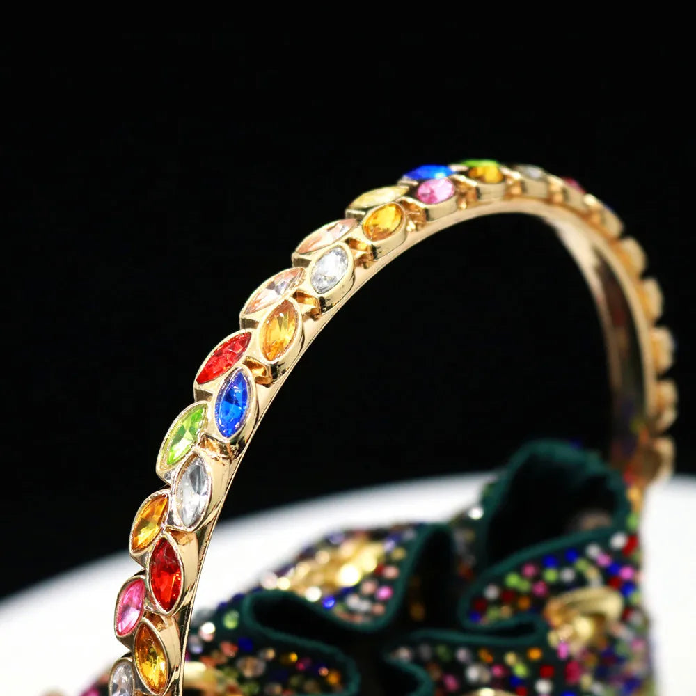 Pointed Shoes Bag Soft Handle Bag Anklet Design Medium Heel Ladies Shoes Suitable for Wedding Party