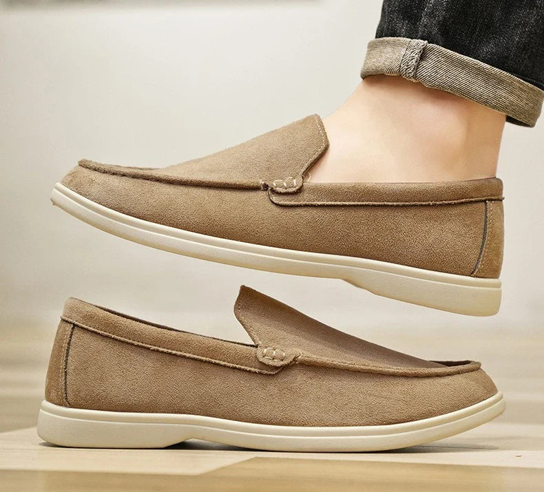 New autumn British style men's bean shoes fashionable youth low top casual single shoes Le Fu shoes