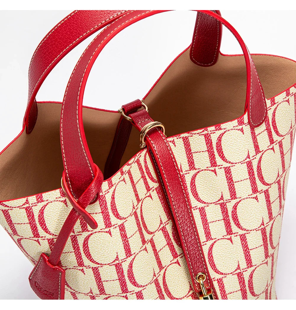 Large Capacity Commuter Travel Handbag Luxury Brand Fashion Texture Letter Printed Women's Shoulder Bag